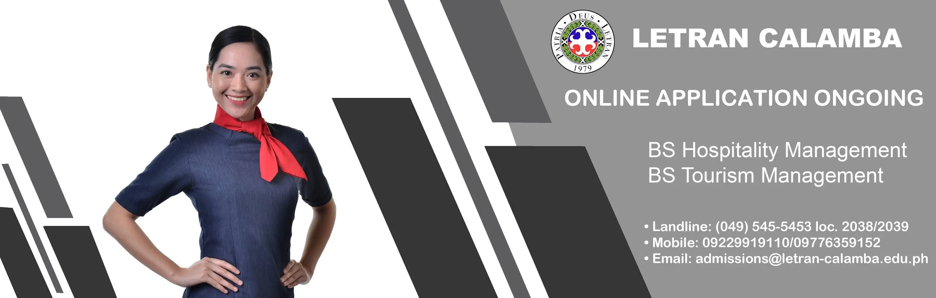 A banner for the School of Tourism and Hospitality Management program.